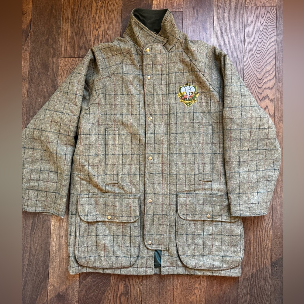Bob Parratt tweed plaid hunting jacket